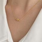 Knot-pendant Chain Necklace