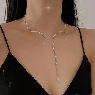 Faux Crystal Alloy Headpiece Silver - One Size