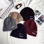 Embroidery Knit Hat