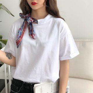 Bow Accent Short-sleeve T-shirt