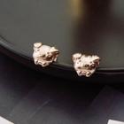 Pig Ear Stud Rose Gold - One Size