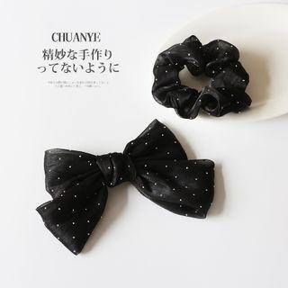 Bow Checker Hair Clip / Hair Tie