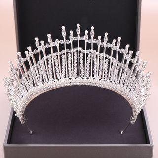 Wedding Faux Crystal Tiara Silver - One Size