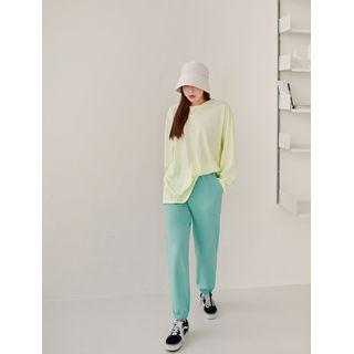 Plus Size Pocket-side Jogger Pants