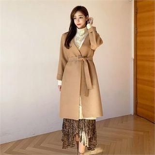Woolen Wrap Coat & Sash