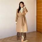 Woolen Wrap Coat & Sash