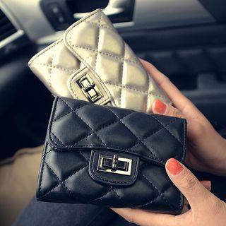 Quilted Flap Wallet