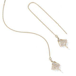 Threader Earring 1 Pair - S925 Silver Needle - As Shown In Figure - One Size