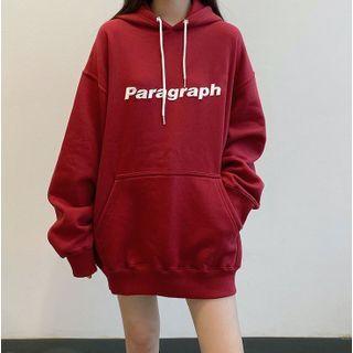 Long-sleeve Embroidered Hoodie As Shown In Figure - One Size