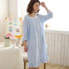 Long-sleeve Sleep Dress