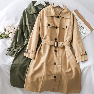 Singel-breasted Trench Coat With Belt