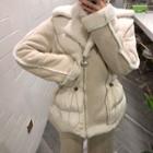 Fleece-lined Zip Jacket As Shown In Figure - One Size