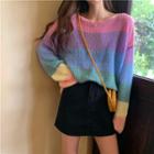 Rainbow Block Sweater Rainbow - One Size