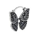 Butterfly Alloy Earring Single - Silver - One Size