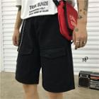 Front-pocket Plain Casual Shorts