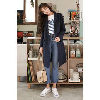 Single-breasted Chesterfield Coat