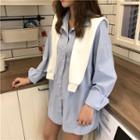 Set: Long-sleeve Shirt + Cape