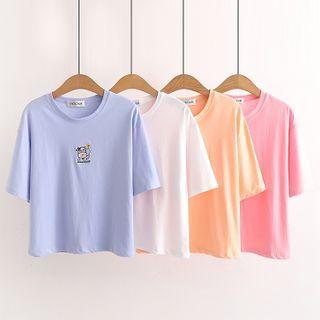 Elbow-sleeve Milk Cow T-shirt