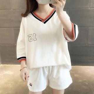 Set: 3/4-sleeve Number 15 T-shirt + Shorts