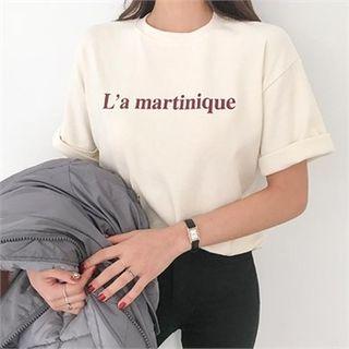 Short-sleeve Letter-printed T-shirt
