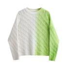 Gradient Two-tone Sweater