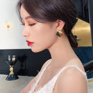 Shell Panel Square Earring