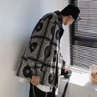 Reversible Patterned Zip-up Jacket