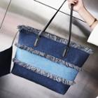 Denim Tote Bag Black - One Size