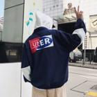 Loose-fit Color Block Hooded Jacket