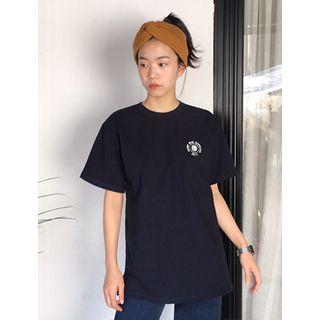 Printed Short-sleeve Cotton T-shirt