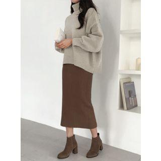 Loose-fit Balloon-sleeve Sweater