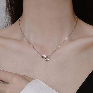 Rhinestone Loop Necklace