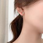 925 Sterling Silver Star Swirl Earring 1 Pair - S925 Silver Earrings - Star - Silver - One Size