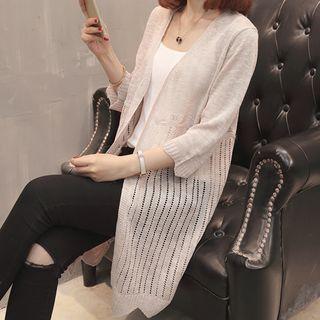3/4-sleeve Knitted Jacket