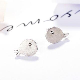 Fish Stud Earring As Shown In Figure - One Size