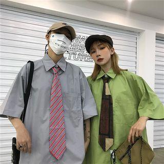 Couple Matching 3/4-sleeve Shirt (without Tie)