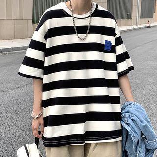 Color Block Stripe T-shirt