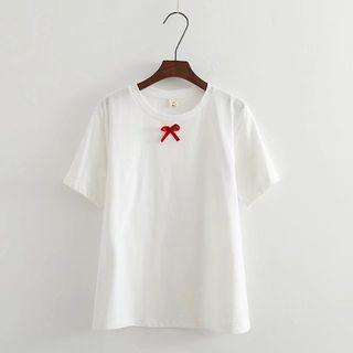 Ice Cream Applique Short-sleeve T-shirt