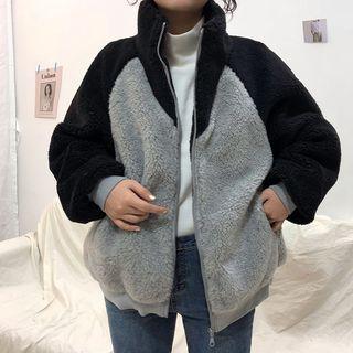 Fleece Raglan Zip Jacket Jacket - One Size