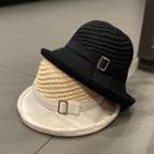 Buckled Woven Bucket Hat
