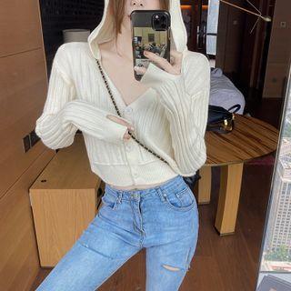 Hood Cardigan White - One Size