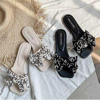 Print Ribbon Slippers