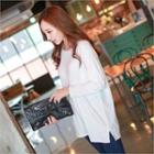 Round-neck Brushed-fleece Lined T-shirt