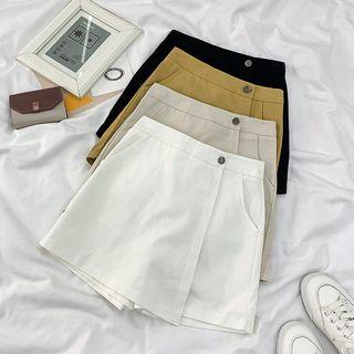Plain A-line Mini Skorts