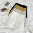 Plain A-line Mini Skorts