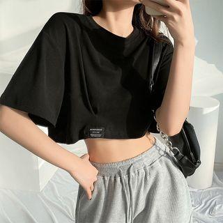 Details Loose-fit Crop T-shirt In 6 Colors