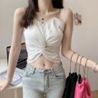 Chain Strap Crinkled Top