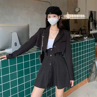 Cropped Blazer / A-line Skirt / Set