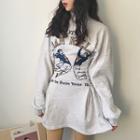 Printed Corset Waist Pullover Dress