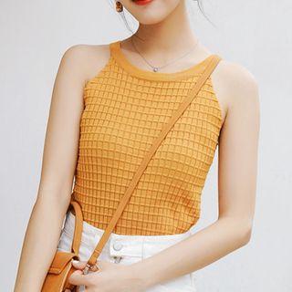 Knitted Camisole Top / Denim Hot Pants